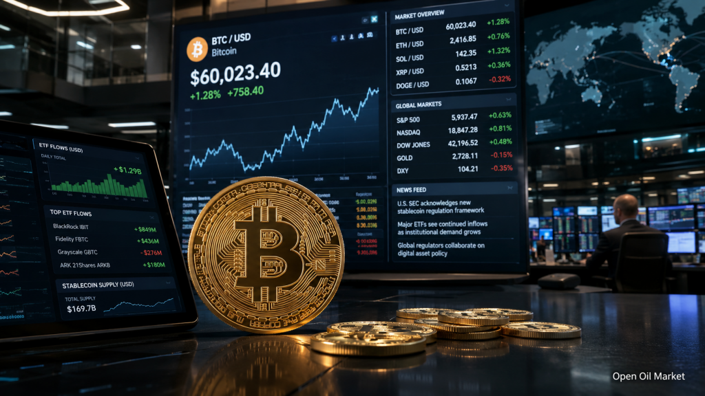 Αγορά κρυπτονομισμάτων 29 Ιουνίου 2026: Bitcoin, ETF, stablecoins και το Top-10 ψηφιακών περιουσιακών στοιχείων