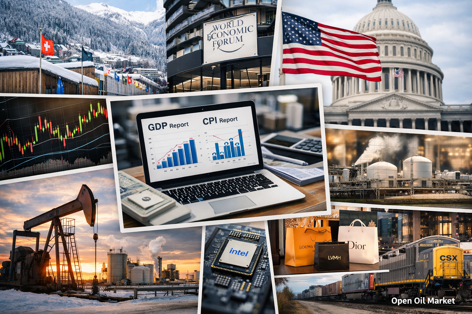 Οικονομικές εκδηλώσεις και εταιρικές αναφορές – Πέμπτη, 22 Ιανουαρίου 2026: Παγκόσμιο Οικονομικό Φόρουμ, CPI ΗΠΑ και ΑΕΠ ΗΠΑ.