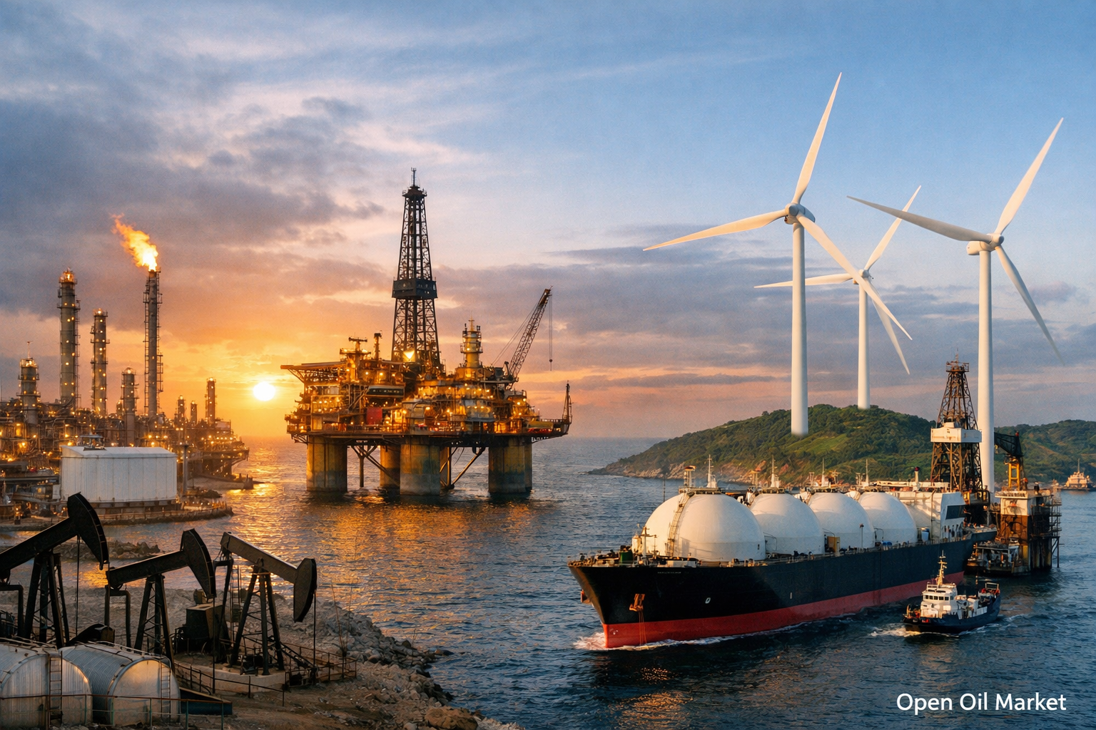 Παγκόσμια αγορά ΤΕΚ: πετρέλαιο, αέριο, ηλεκτρική ενέργεια και ΑΠΕ — γεγονότα της 4ης Φεβρουαρίου 2026